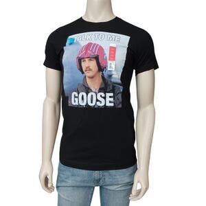 Top Gun "Talk To Me Goose" Graphic T-Shirt Size Small (34/36) Black NWT